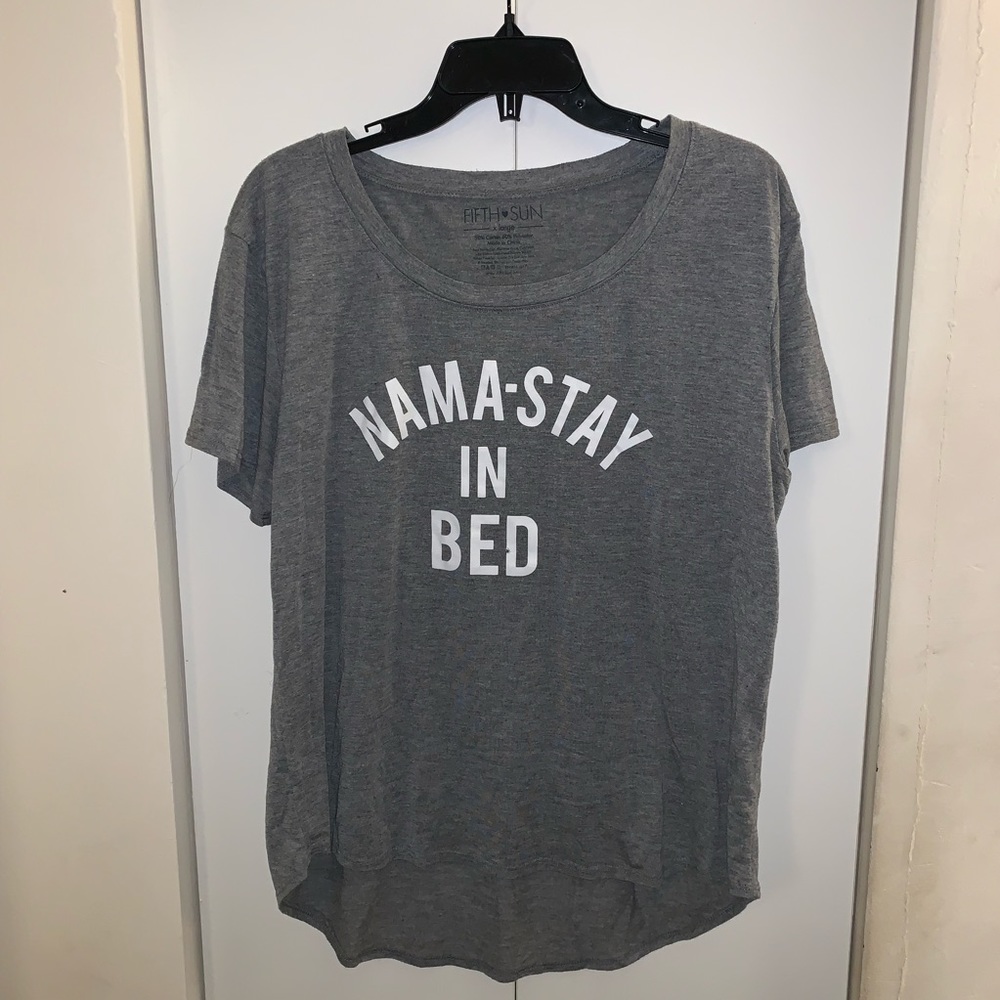 “NAMA-STAY IN BED” Short Sleeve Shirt